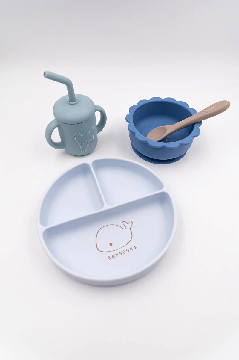 Set stoviglie in silicone Bamboom Dinner Set