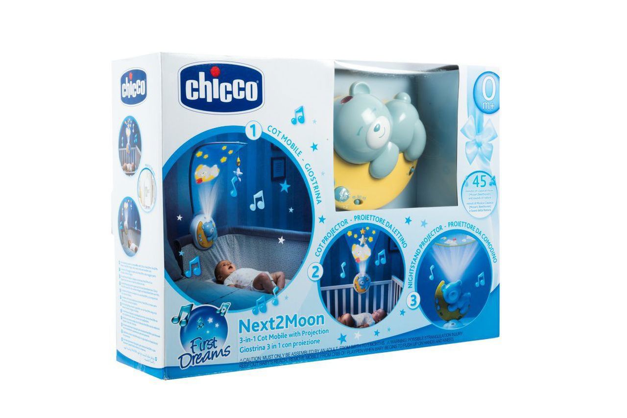 Projektoren und Gondeln Neugeborenes Chicco Next2Moon