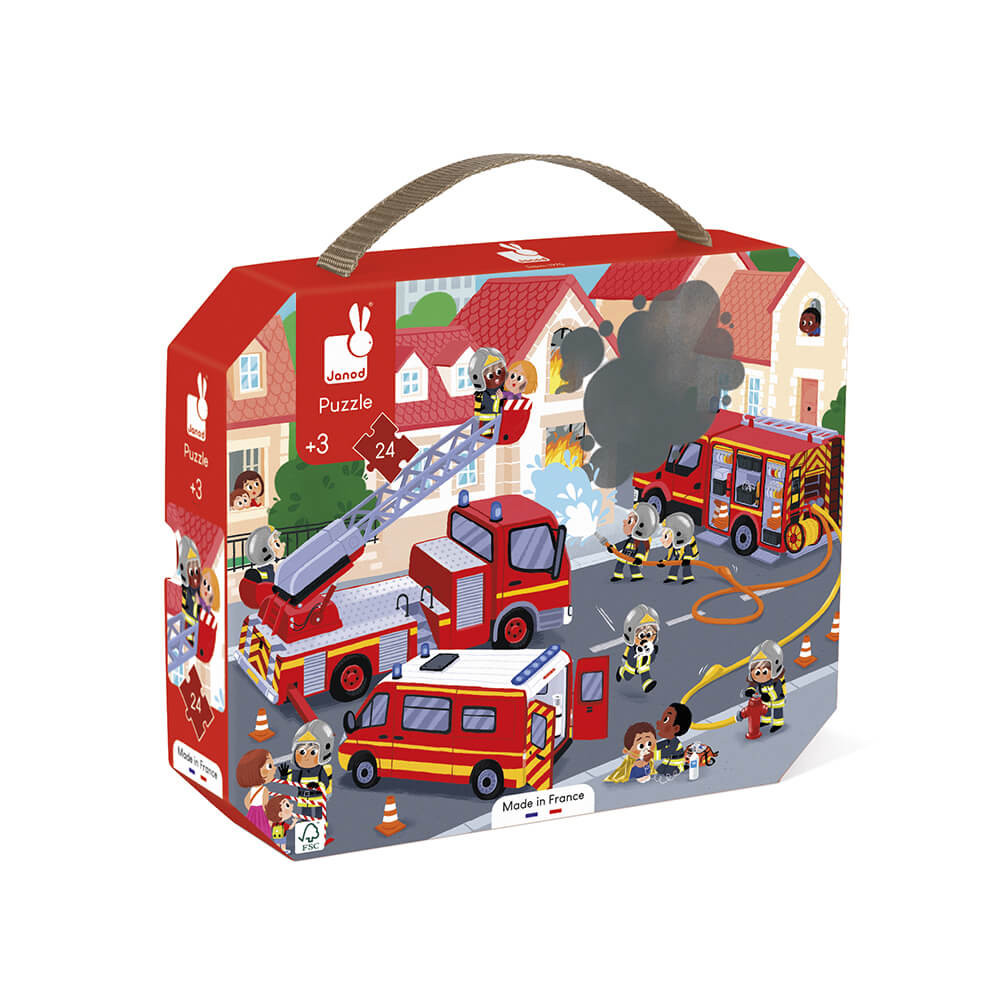 Puzzle Janod Pompieri  - 24 pezzi