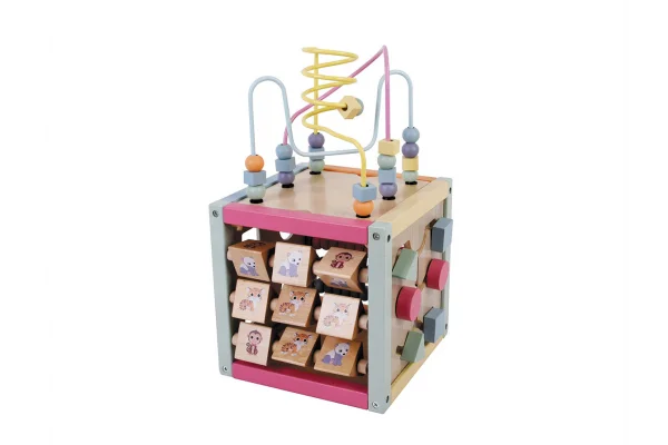 Giocattolo in legno - Cubo multiattività Jouéco 