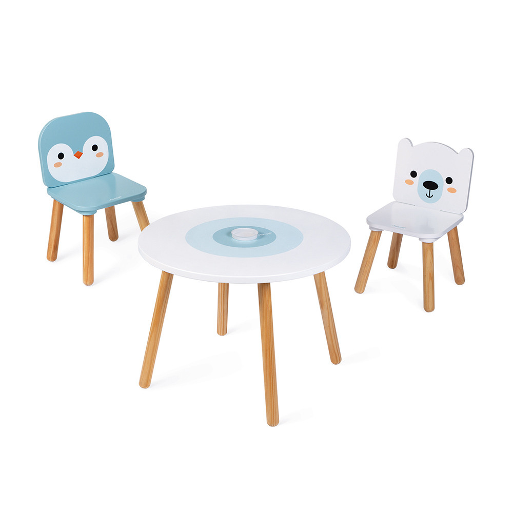 Tisch- und Stuhlset "Arktis" 3-teilig Janod