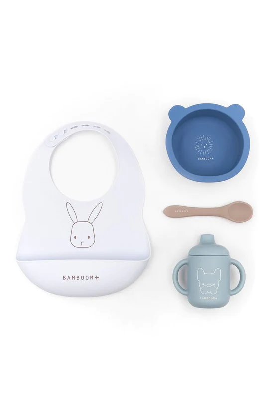 Set stoviglie in silicone Bamboom First Meal Set