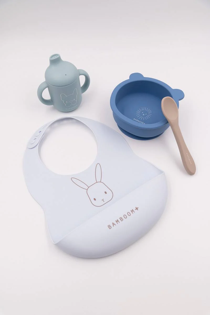 Set stoviglie in silicone Bamboom First Meal Set