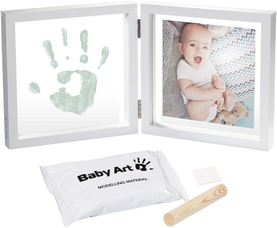 Zweiteiliger Fotorahmen Baby Art für Baby Fußabdruck oder Handabdruck