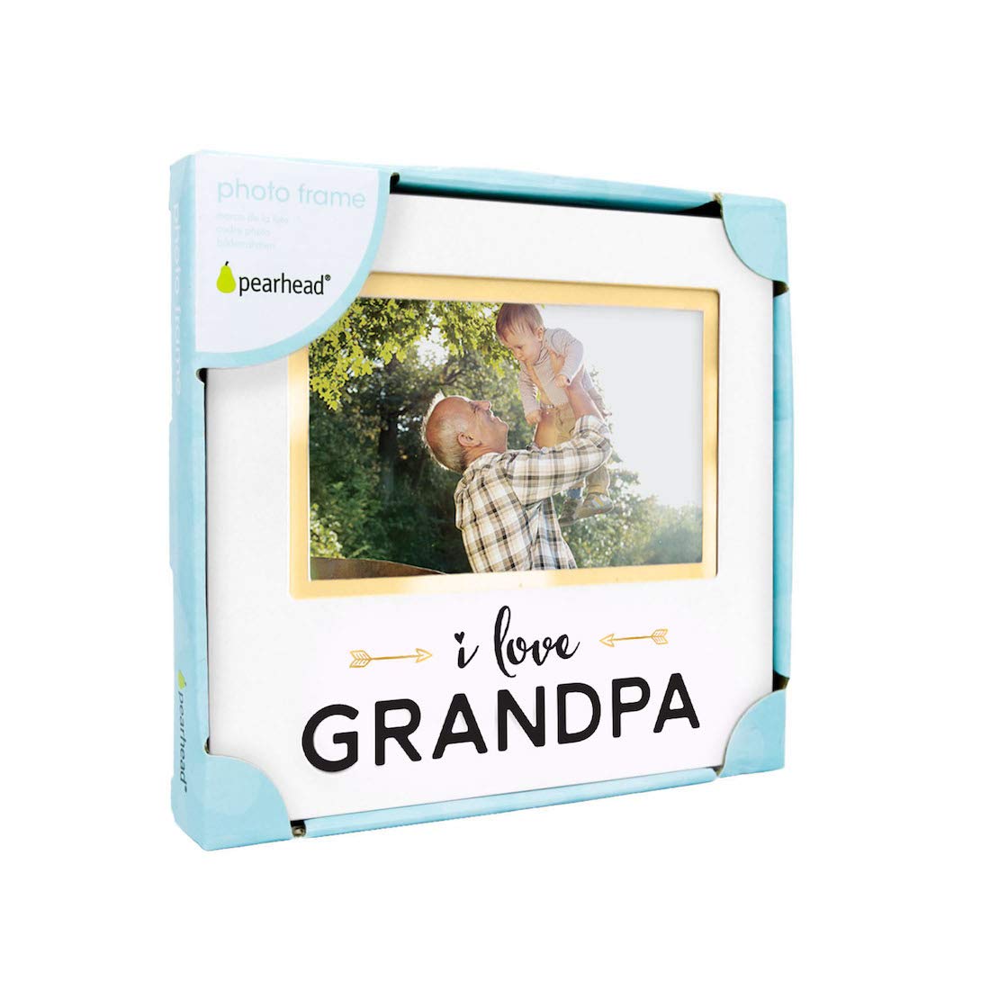 Cornice fotografica con scritta Pearhead I Love Grandpa per il nonno