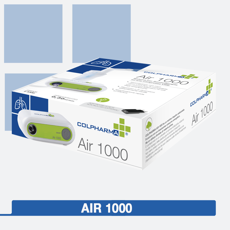 Aerosol compatto con microcompressore Colpharma AIR 1000