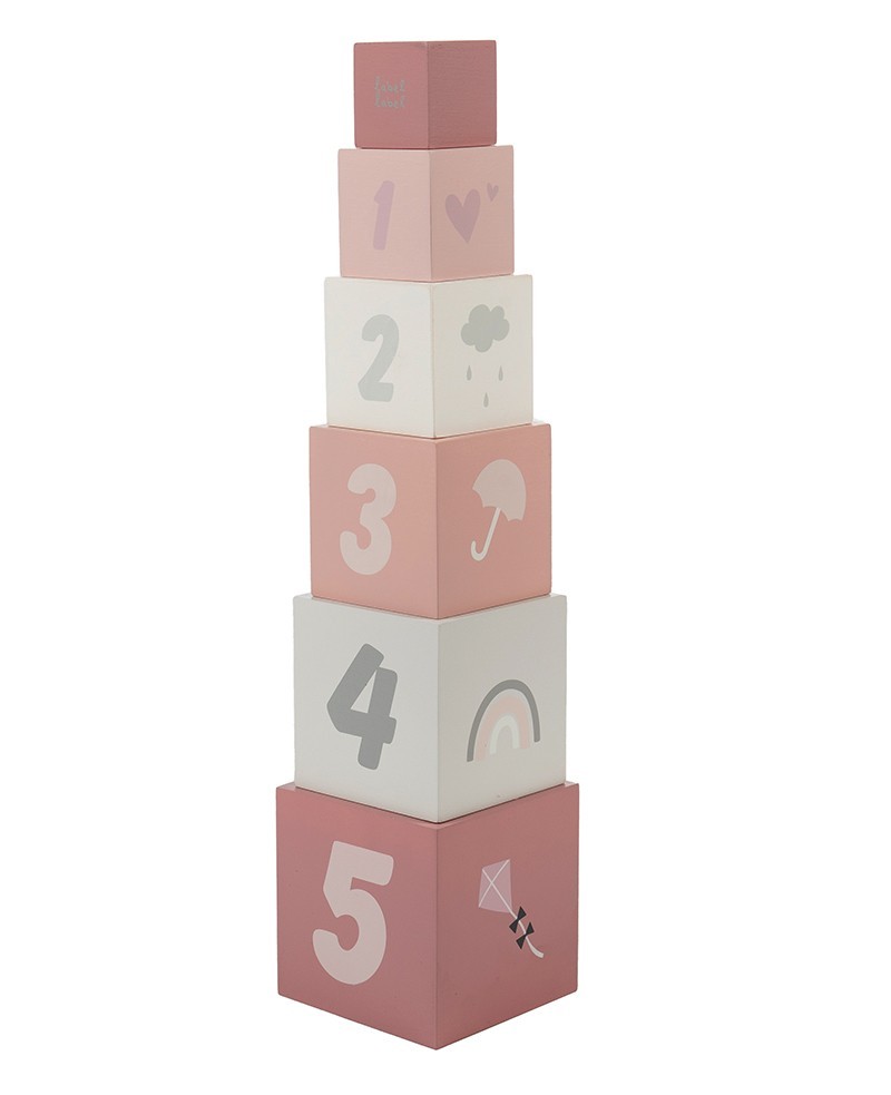 Giocattolo in legno: blocchi impilabili numerati Label Label